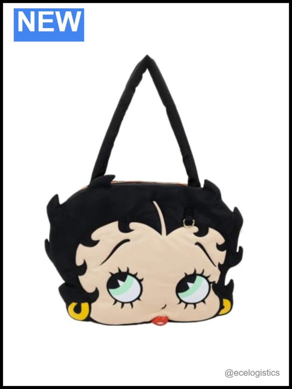 Betty Boop Padded Nylon Tote Bag Collectible Shoulder Bag